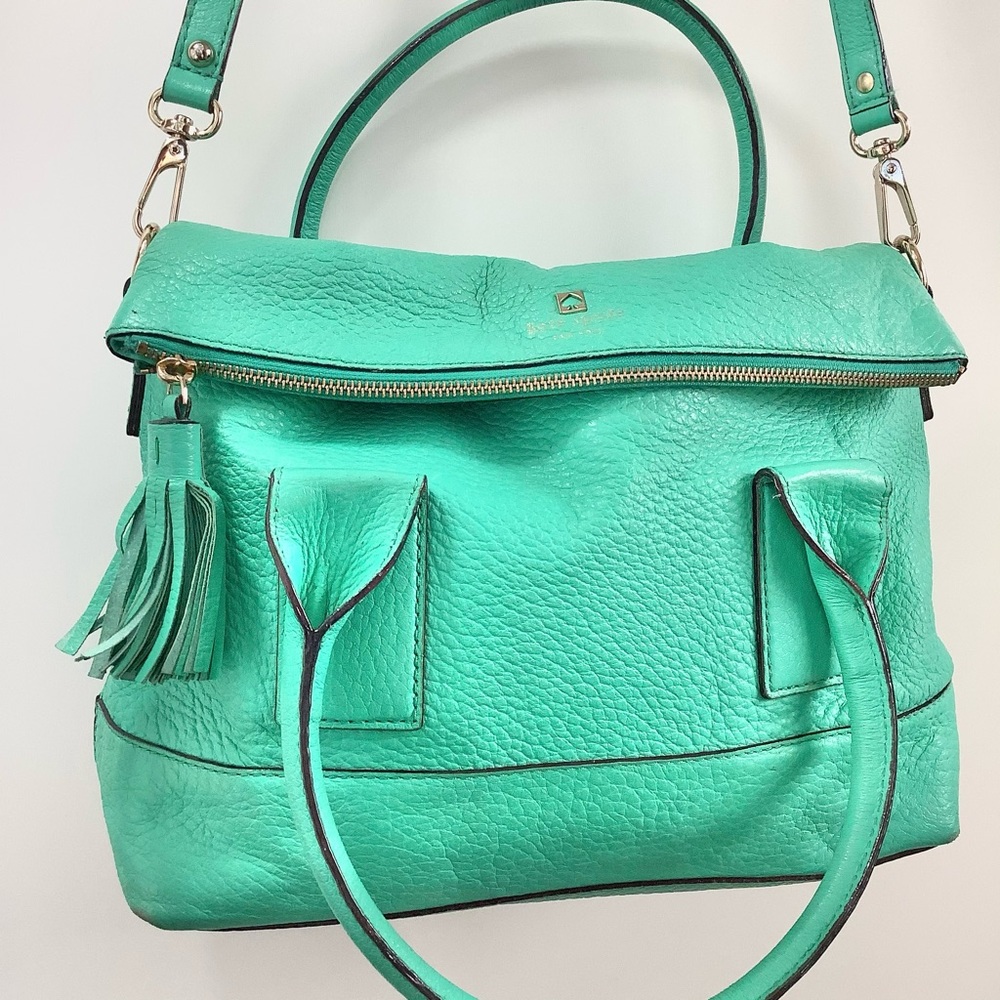 KATE SPADE Large Fold Over Pop Color Purse - Picture 2 of 16